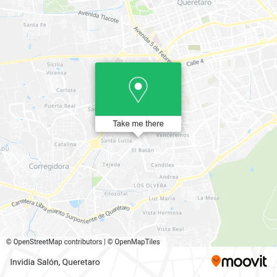 Invidia Salón map