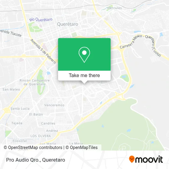 Pro Audio Qro. map