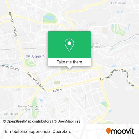 Inmobiliaria Experiencia map