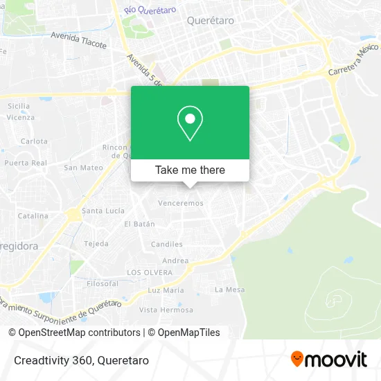 Creadtivity 360 map