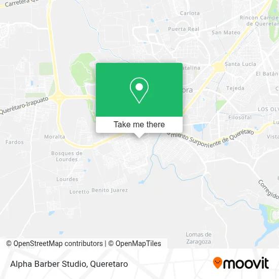Alpha Barber Studio map
