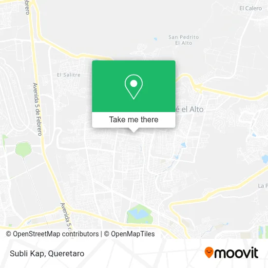 Subli Kap map