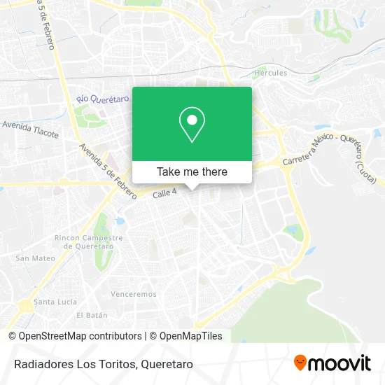 Radiadores Los Toritos map