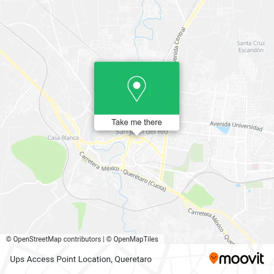Mapa de Ups Access Point Location