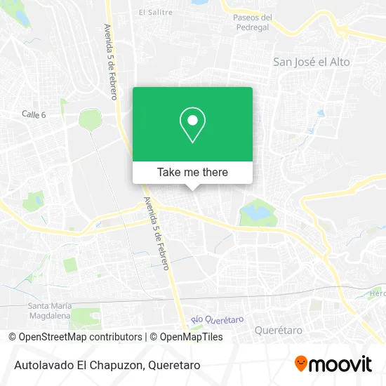 Autolavado El Chapuzon map