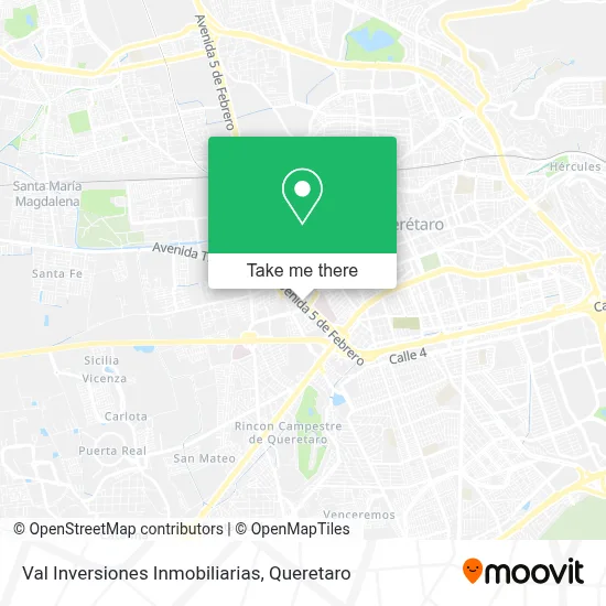Val Inversiones Inmobiliarias map