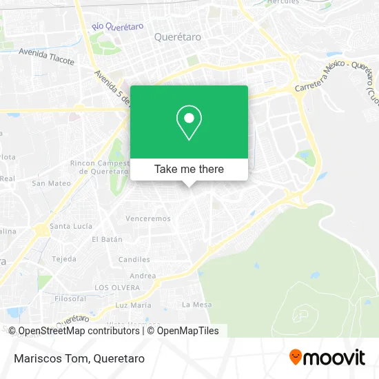 Mariscos Tom map