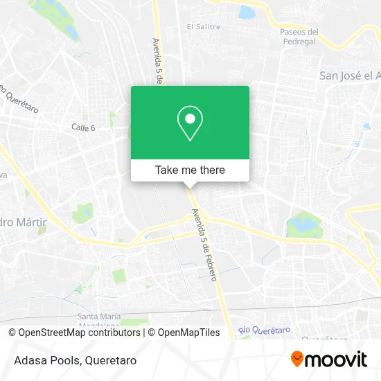 Adasa Pools map