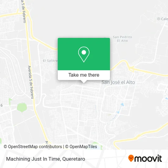 Machining Just In Time map