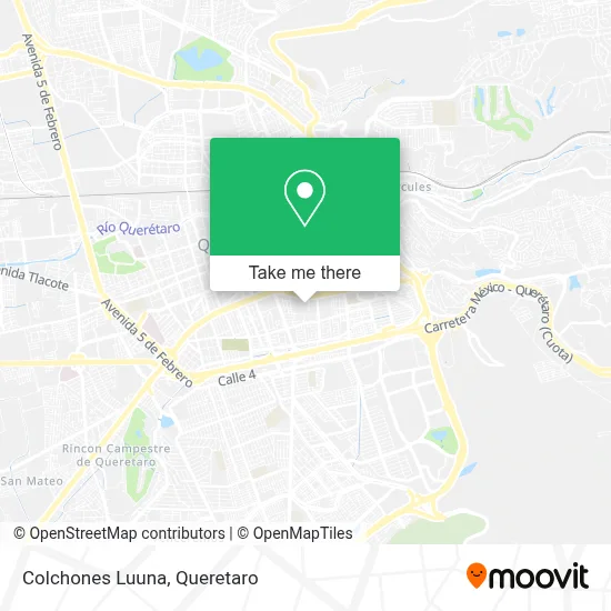 Colchones Luuna map
