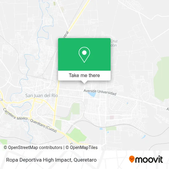 Ropa Deportiva High Impact map