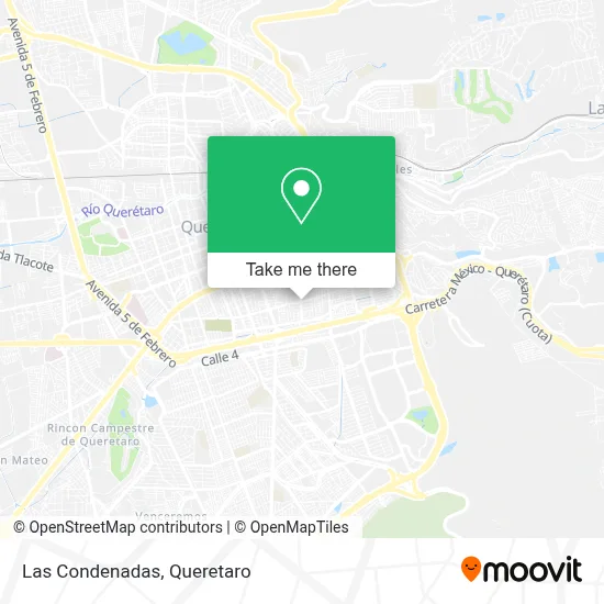 Las Condenadas map