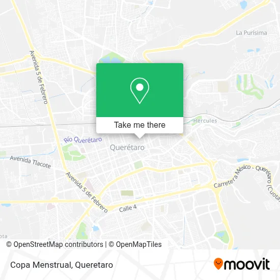 Copa Menstrual map