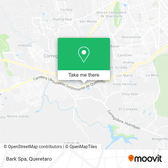 Bark Spa map