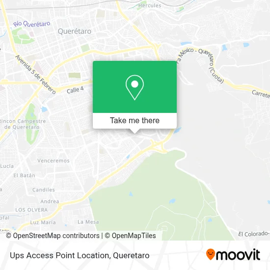 Ups Access Point Location map