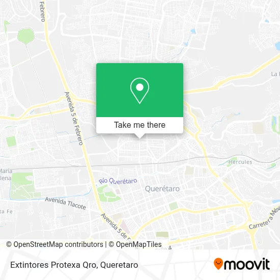 Extintores Protexa Qro map