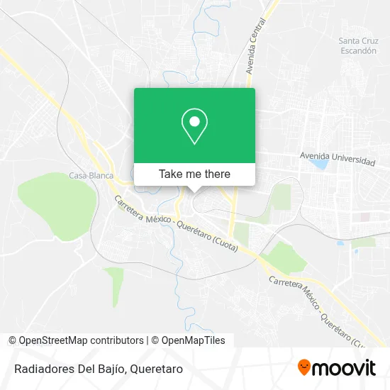Radiadores Del Bajío map