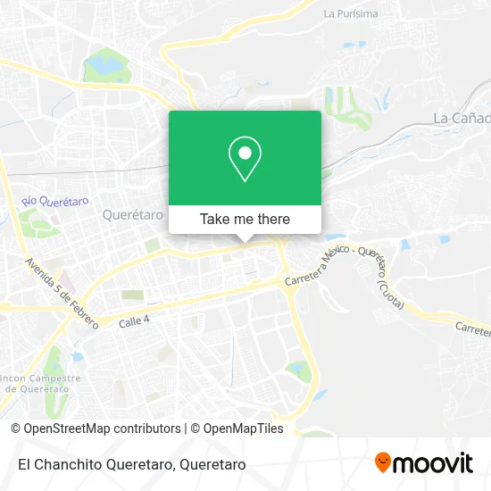 El Chanchito Queretaro map