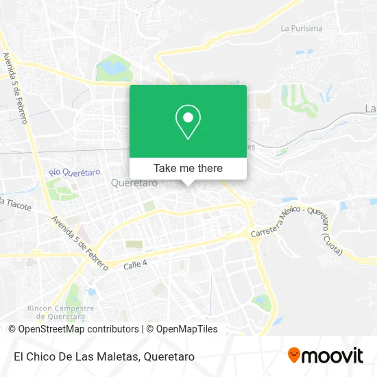 El Chico De Las Maletas map