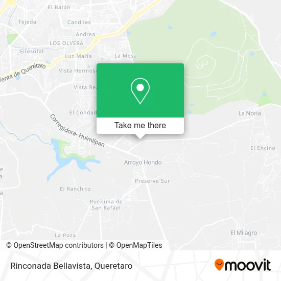 Rinconada Bellavista map