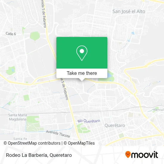 Rodeo La Barbería map