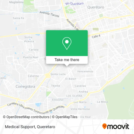Medical Support map