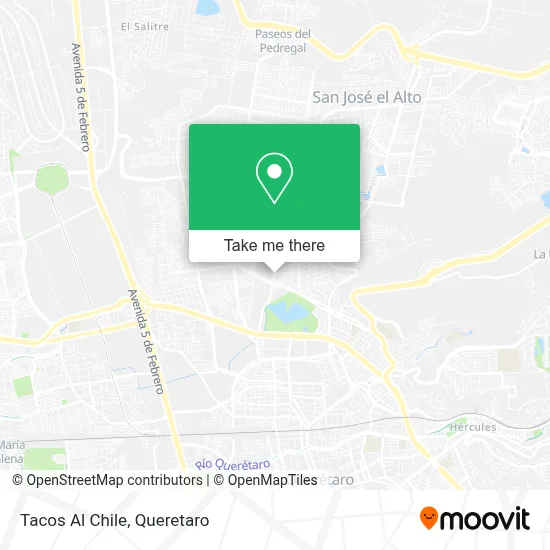 Tacos Al Chile map