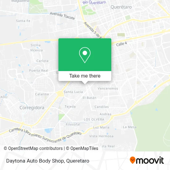 Daytona Auto Body Shop map