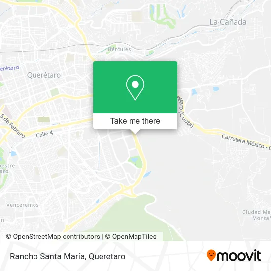 Rancho Santa María map
