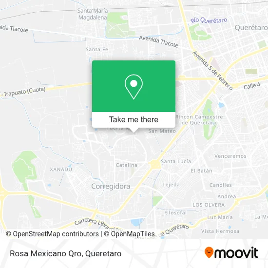 Rosa Mexicano Qro map