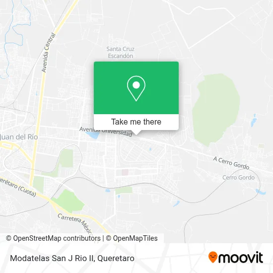 Modatelas San J Rio II map