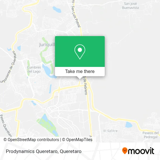Prodynamics Queretaro map