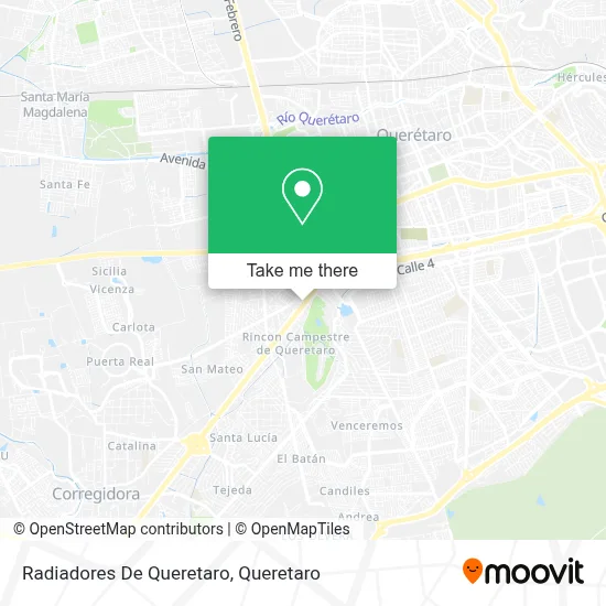 Radiadores De Queretaro map
