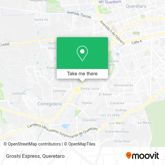 Groshi Express map
