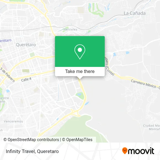 Infinity Travel map