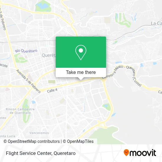 Flight Service Center map