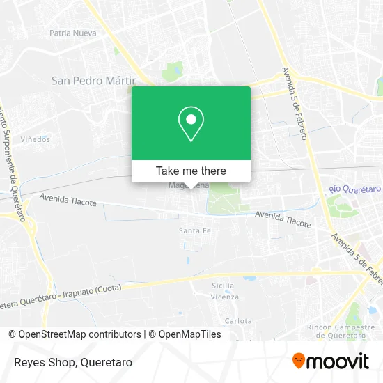Reyes Shop map