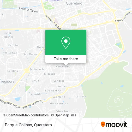 Parque Colinas map