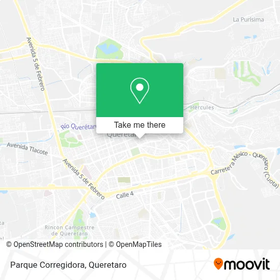 Parque Corregidora map