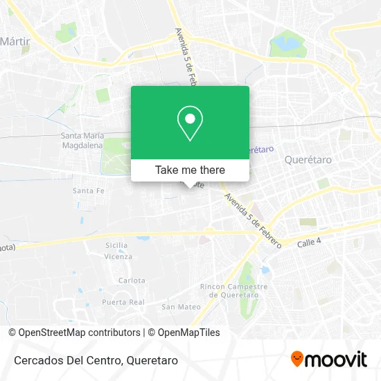 Cercados Del Centro map