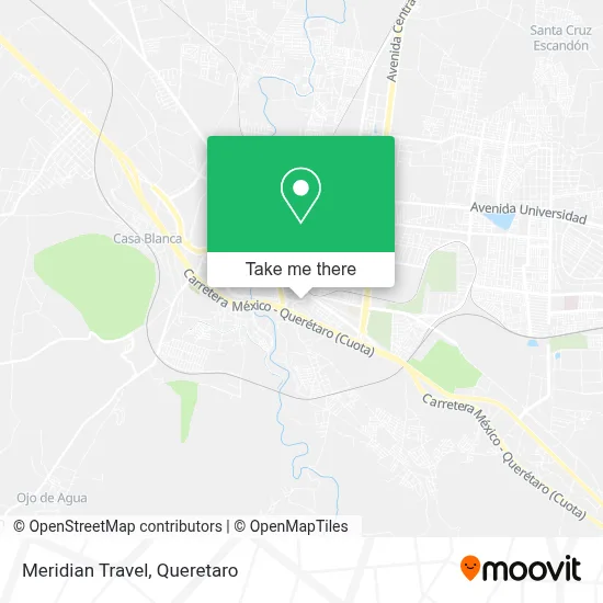 Meridian Travel map