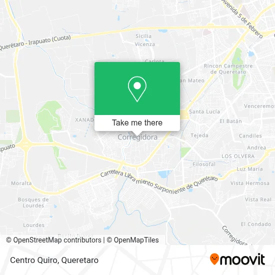 Centro Quiro map
