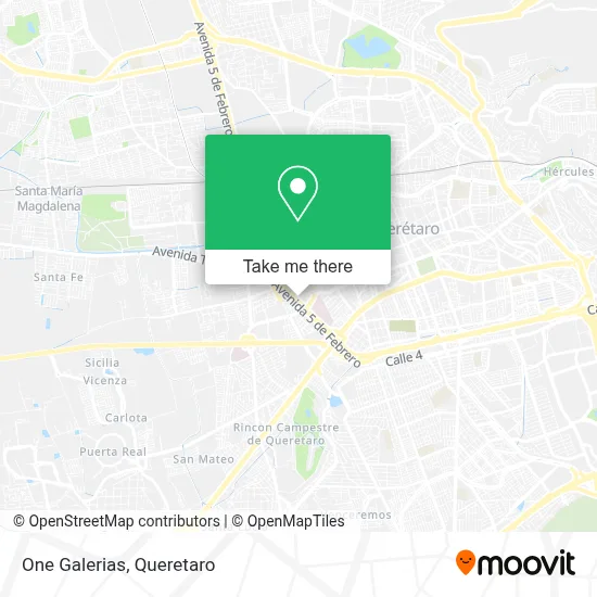 One Galerias map