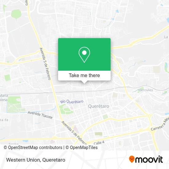 Western Union map