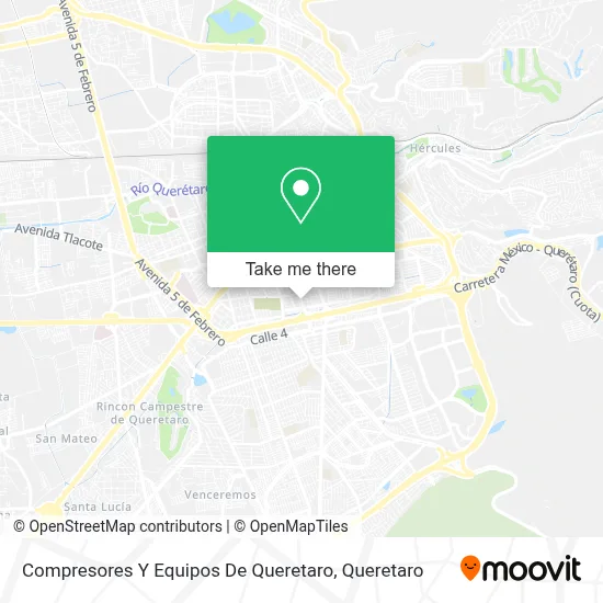 Compresores Y Equipos De Queretaro map
