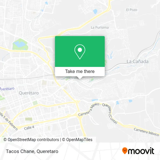 Tacos Chane map