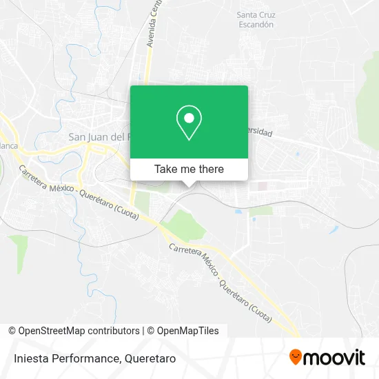 Mapa de Iniesta Performance