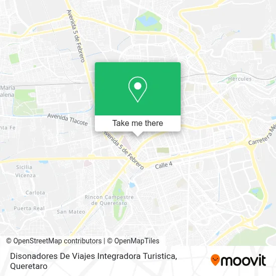 Disonadores De Viajes Integradora Turistica map
