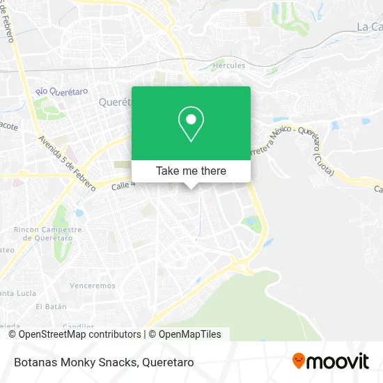 Botanas Monky Snacks map