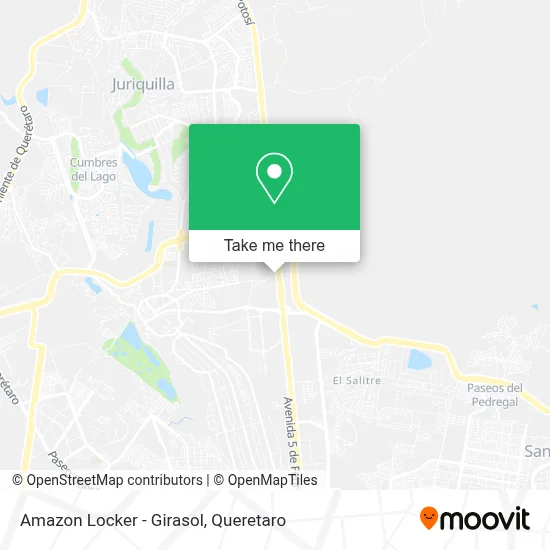 Amazon Locker - Girasol map